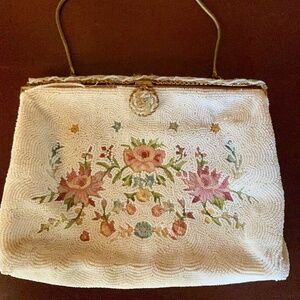 Antique Art Deco Beaded Purse made in France